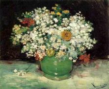 Haga click para ver la imagen ampliada 1886 vase with zinnias and other flowers.jpg